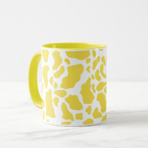 Taza Patrón de impresión animal de puntos de vaca amari