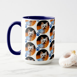 Taza Patrón de impresión de la papa azul Mascota mode