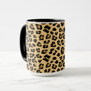 Taza Patrón de impresión de leopardo
