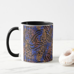 Taza Patrón de impresión lujoso Leopard y Zebra