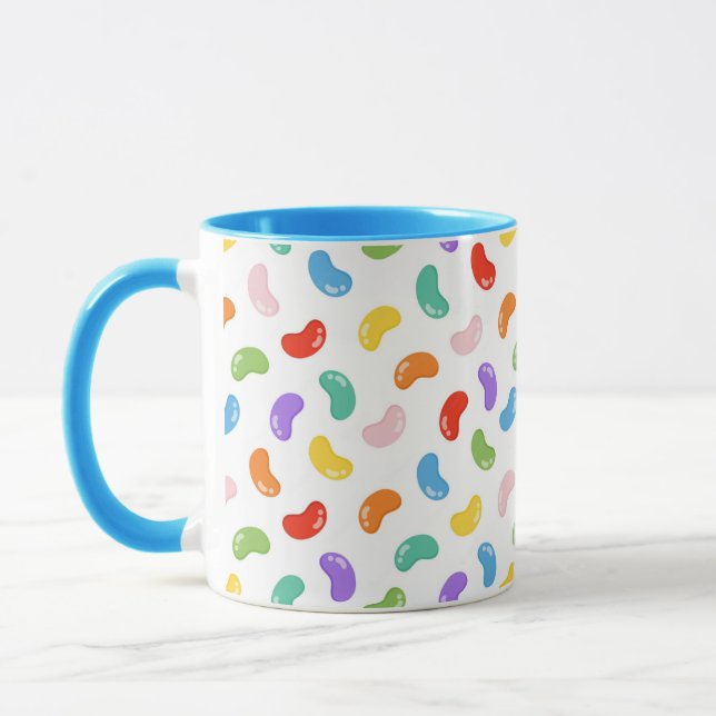 Taza Patrón de Jelly Bean Imprimir café Mug (Izquierda)