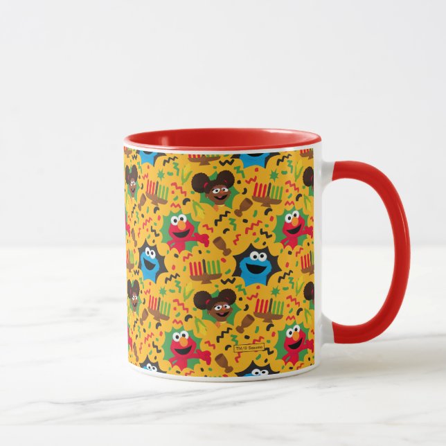 Taza Patrón de Kwanzaa de Plaza Sésamo (Derecha)