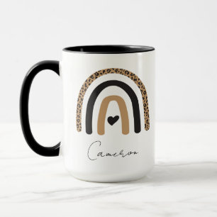 Taza Patrón de leopardo arco iris