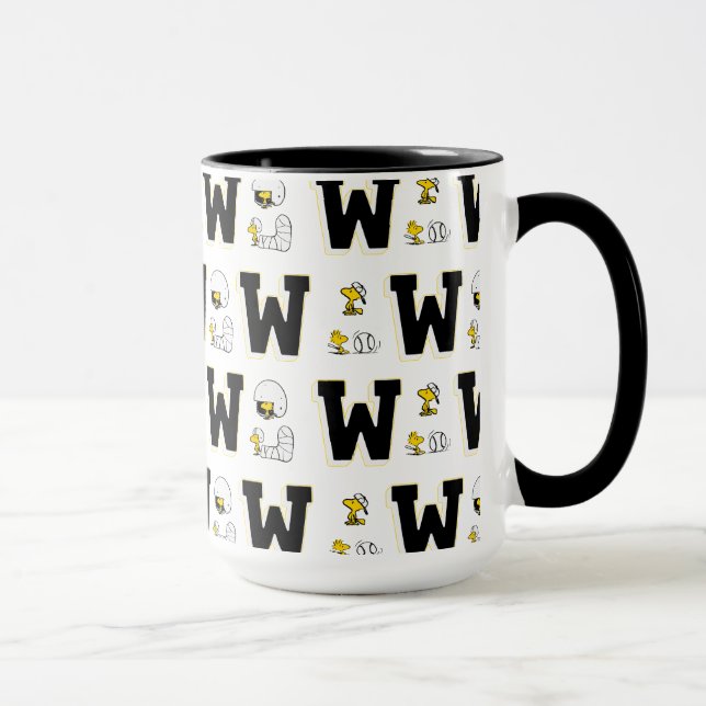 Taza Patrón de letras deportivas de variabilidad de Woo (Derecha)