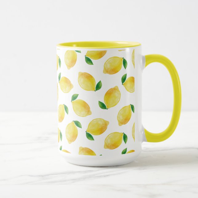 Taza Patrón de limón de color agua (Derecha)