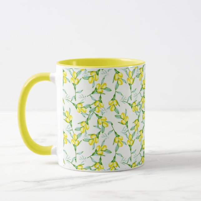 Taza patrón de limones  (Izquierda)