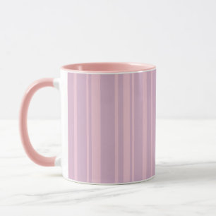 Taza Patrón de Línea Morado y Rosa