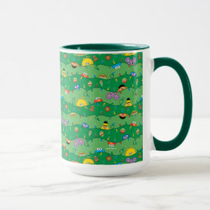 Taza Patrón de luces de Navidades de Plaza Sésamo