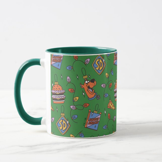 Taza Patrón de Luces de Snack Navideños de Scooby-Doo (Izquierda)