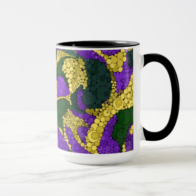 Taza Patrón de lunares coloridos (Derecha)