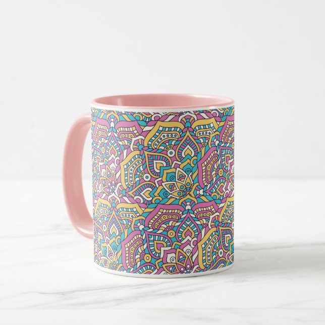 Taza Patrón de Mandala (Anverso izquierdo)