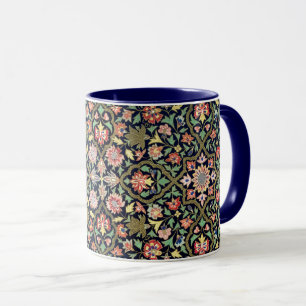 Taza Patrón de Mandala indio con flores de cosecha colo