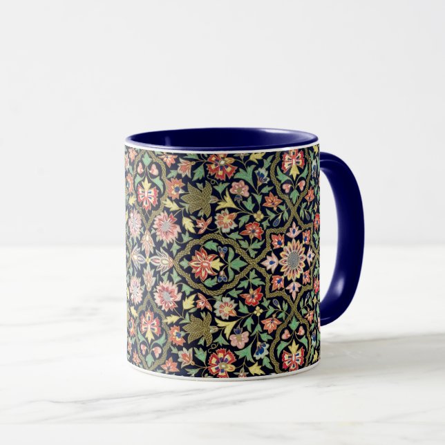 Taza Patrón de Mandala indio con flores de cosecha colo (Anverso derecho)
