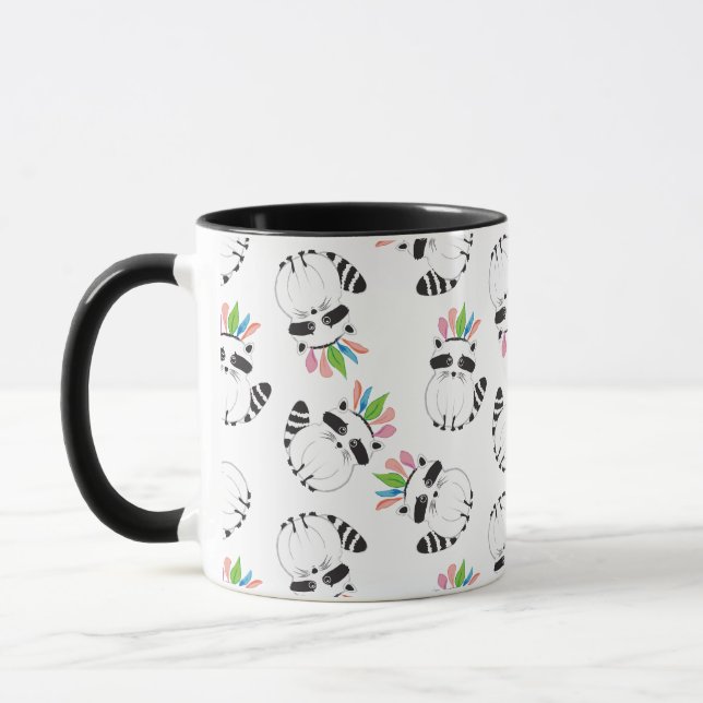 Taza Patrón de mapaches (Izquierda)