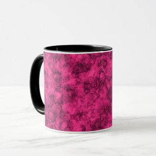 Taza Patrón de mármol brillante de Crimson