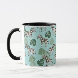 Taza Patrón de monstruos cebra