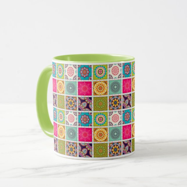 Taza Patrón de mosaico marroquí (Anverso izquierdo)