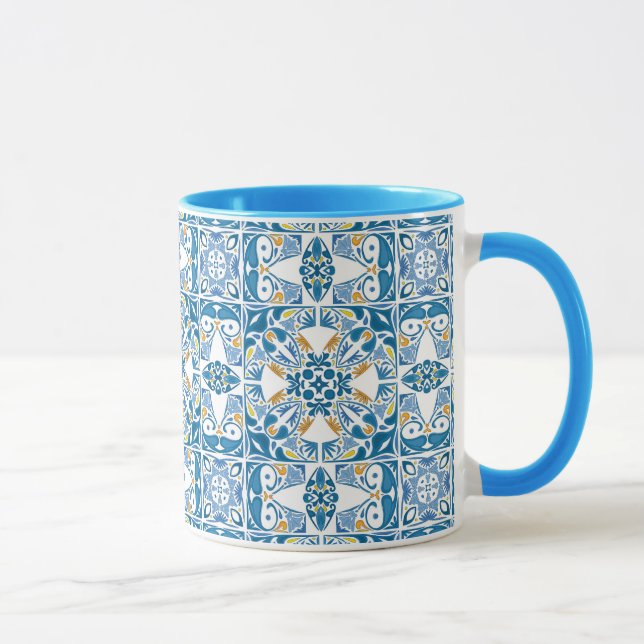 Taza Patrón de mosaico portugués (Derecha)