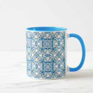 Taza Patrón de mosaico portugués