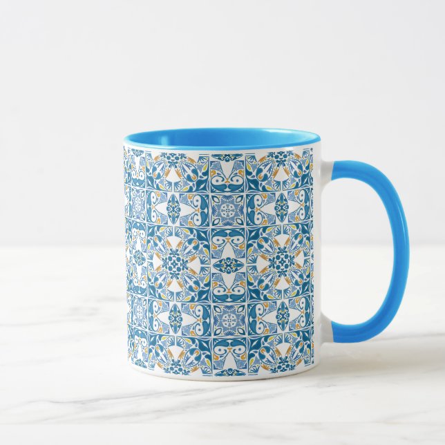 Taza Patrón de mosaico portugués (Derecha)