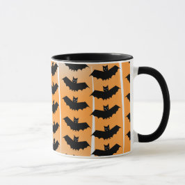 Taza Patrón de murciélagos de Halloween