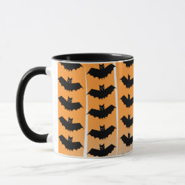 Taza Patrón de murciélagos de Halloween