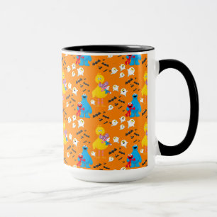 Taza Patrón de murciélagos y fantasmas de Plaza Sésamo