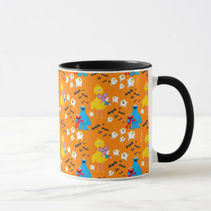 Taza Patrón de murciélagos y fantasmas de Plaza Sésamo