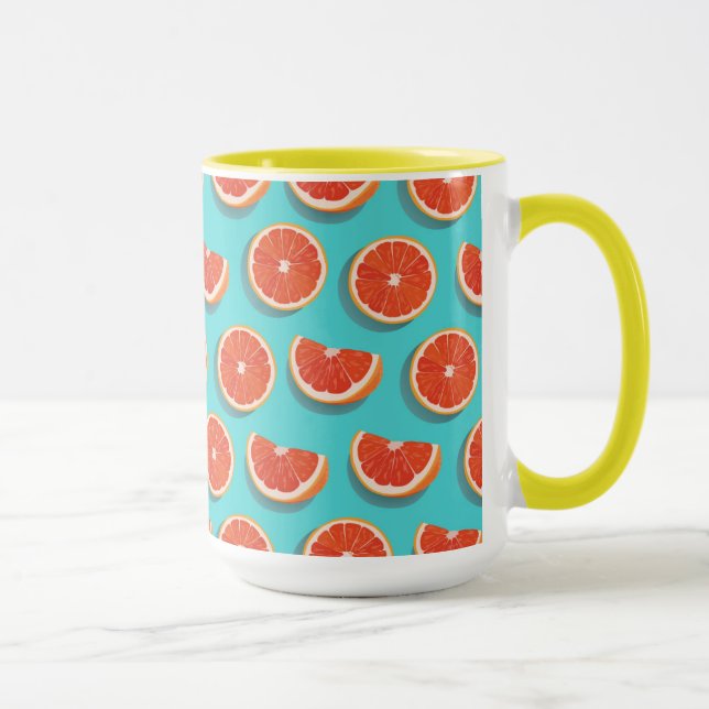 Taza Patrón de Naranja de jugo dulce (Derecha)
