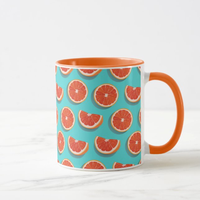 Taza Patrón de Naranja de jugo dulce (Derecha)