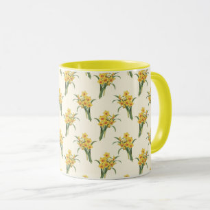 Taza Patrón de narcisos