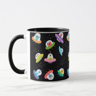 TAZA PATRON DE NAVES OVNI