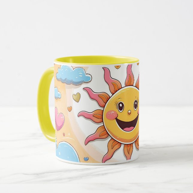 Taza Patrón de niños de Sunshine y Rainbows (Anverso izquierdo)