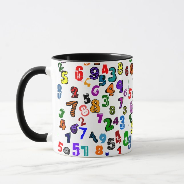 Taza Patrón de número (Izquierda)