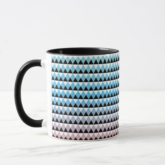 Taza Patrón de Ombre Tribal Azteca (Izquierda)
