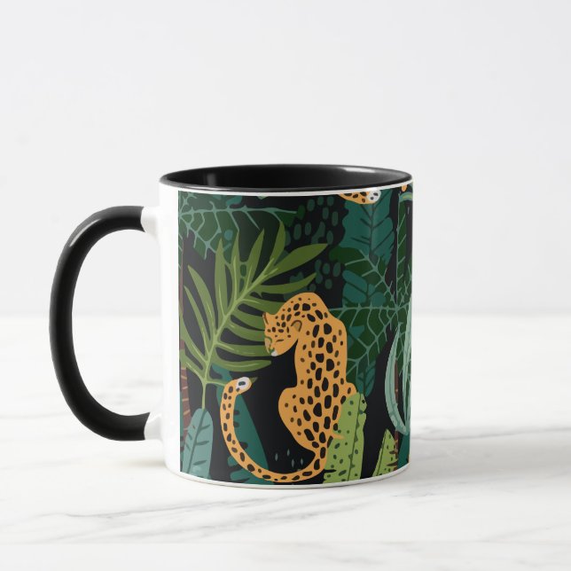 Taza Patrón de onzas de jungla tropical (Izquierda)