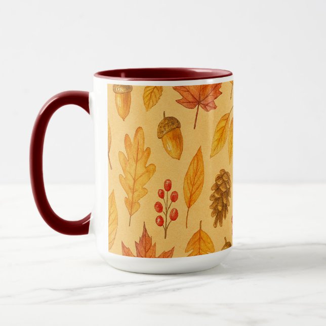 Taza Patrón de otoño natural (Izquierda)