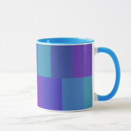 Taza Patrón de paleta azul moderno