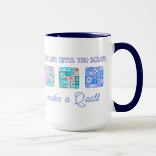 Taza Patrón de parches florales y lindos en colores pop