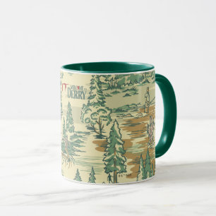 Taza Patrón de pesca forestal de TI