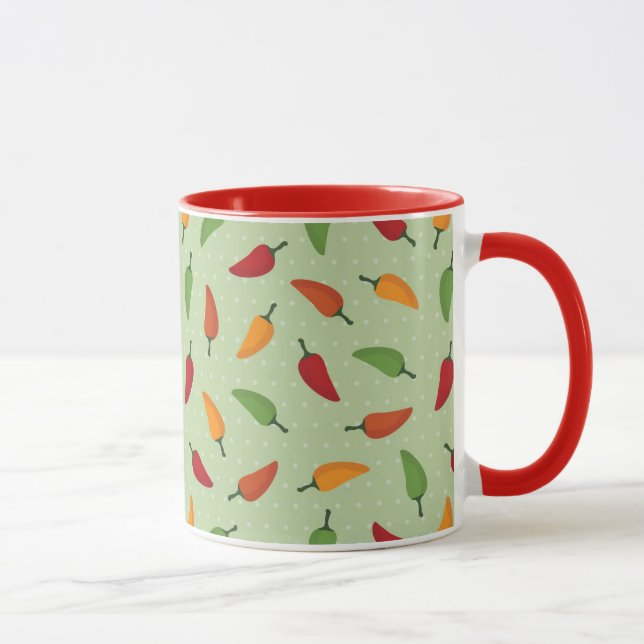 Taza Patrón de pimienta de chile (Derecha)