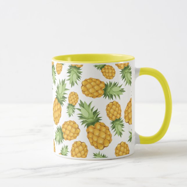 Taza Patrón de piña Personalizado (Derecha)