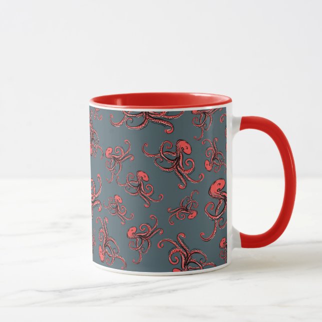 Taza Patrón de pulpo furtivo (Derecha)