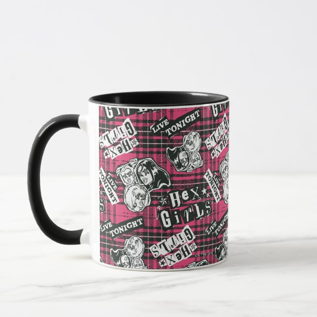 Taza Patrón de Punk de Chicas hexadecimales (Izquierda)