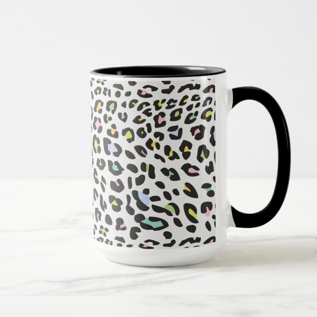 Taza Patrón de punto de leopardo de Pastel (Derecha)