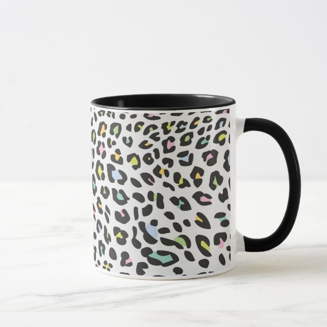 Taza Patrón de punto de leopardo de Pastel (Derecha)