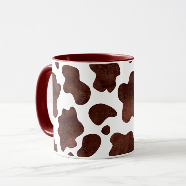 Taza Patrón de puntos de vaca Impresión de animales mar (Anverso izquierdo)