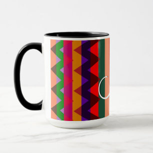 Taza Patrón de rayas de chevron de moda #11