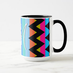 Taza Patrón de rayas de chevron de moda #4
