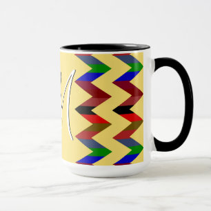 Taza Patrón de rayas de chevron de moda #7